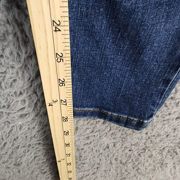 Lularoe Jeans Womens 30 Medium Wash Stretch Mid Rise Distressed Shaping Skinny - Picture 8 of 14